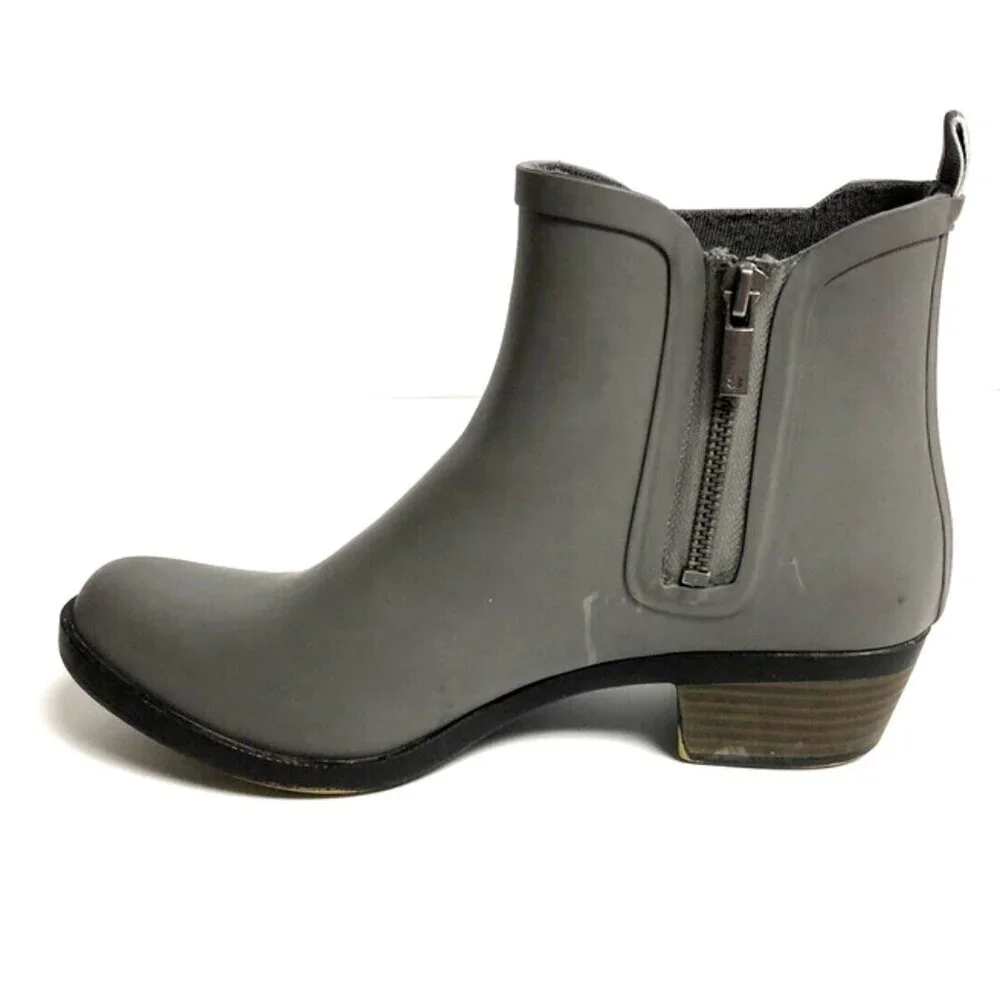 Lucky Brand Women’s Basel H20 Rain Boots Gray, Size 8 M